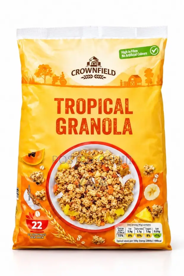 Crownfield Tropical Granola - 1kg - 1