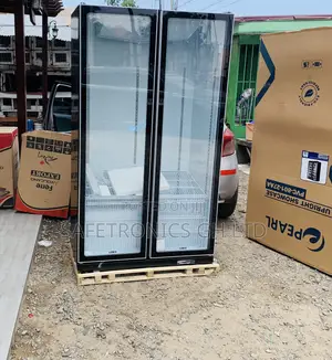 Pearl 690L Double Door Glass Display Fridge