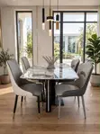 Luxury Marble Dining Set - 6 Seater - 3