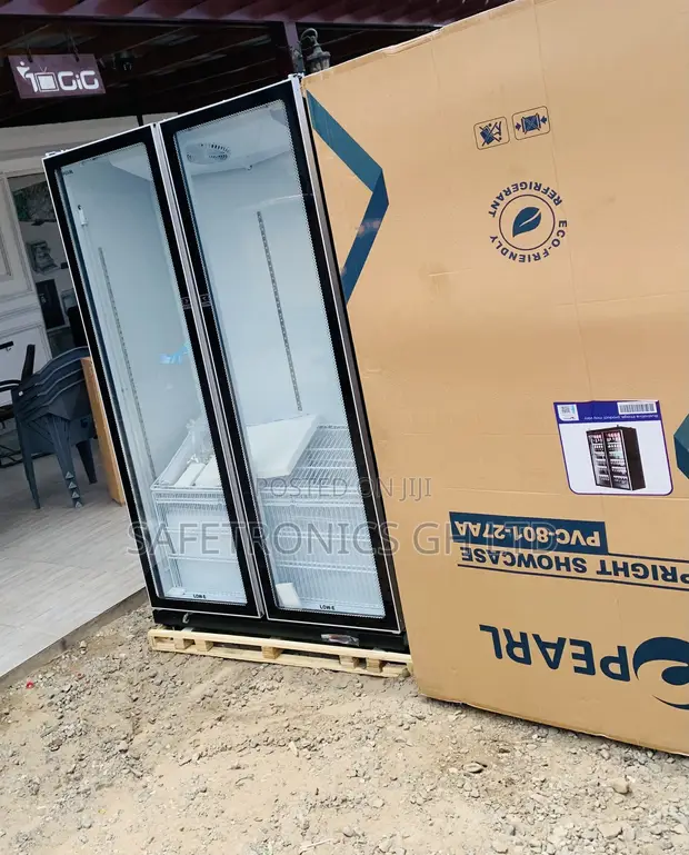 Pearl 690 Liters Double Door Glass Display Fridge - 1