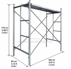 Galvanized Scaffold - 170cm x 180cm x 95cm