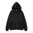Unisex Hooded Sweatshirt with Front Zip - 1