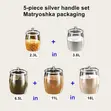 5pc Set Matroyshka Storage Containers - 2