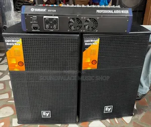 Electro-Voice Half-Range Speakers with 12-Channel Powered Mixer
