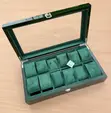 Luxury 12-Slot Watch Display Storage Box - 2