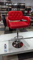 Royal Comfort Salon/Bar Stool - Red Faux Leather - 2