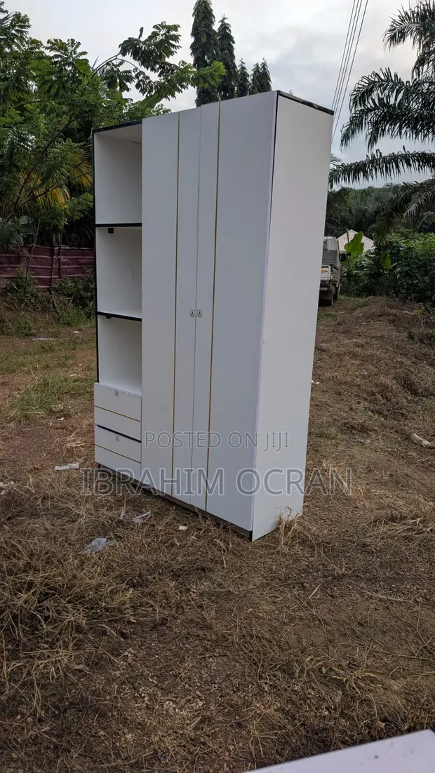 2-in-1 Wardrobe with Open Shelves - 1