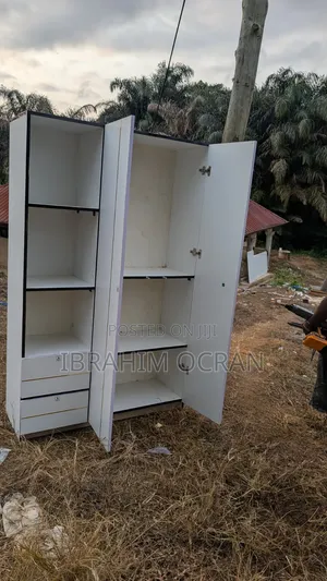 2-in-1 Wardrobe with Open Shelves