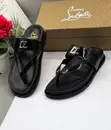 Christian Louboutin Black Patent Leather Thong Sandals - 2