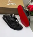 Christian Louboutin Black Patent Leather Thong Sandals - 3
