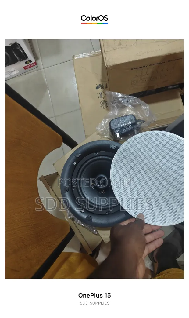 Frameless Magnetic Grill Single Bluetooth Ceiling Speaker - 100 Watts - 1