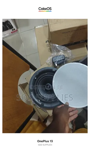 Frameless Magnetic Grill Single Bluetooth Ceiling Speaker - 100 Watts