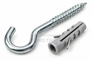 Galvanized J Hook Screw with Wall Plug