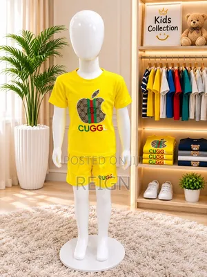 Kids Multicolor Cotton Shorts and Top Set (3-5Y)