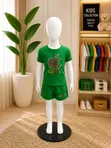 Kids Multicolor Cotton Shorts and Top Set (3-5Y) - 3