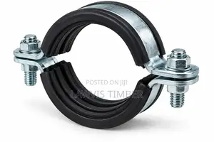 Galvanized Rubber-Lined Pipe Clamp 2"