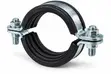 Galvanized Rubber-Lined Pipe Clamp 2" - 1