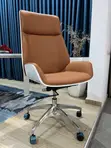 Premium Executive Office Chair - Tan/Caramel Upholstery - 2