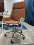 Premium Executive Office Chair - Tan/Caramel Upholstery - 3