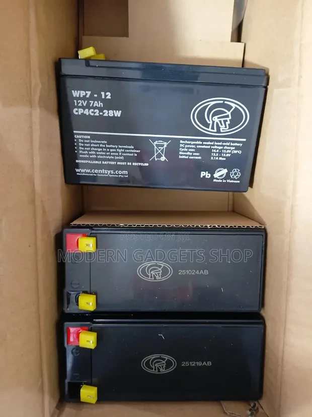 12V 7Ah Rechargeable Sealed Lead Acid Battery - 1