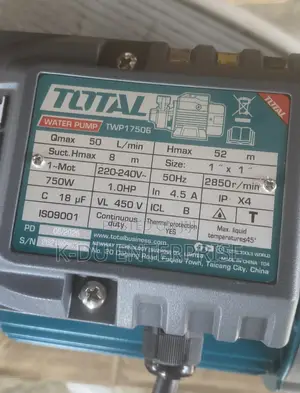 Total Water Pump 1.0hp (850W)