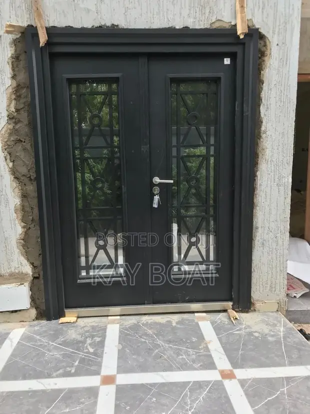 Brand New Full Metal Security Door with Glass - 1