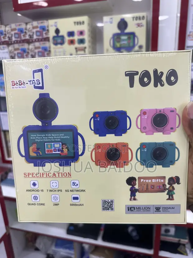 New Bebe Toto Kids Tablet 6GB/256GB with Cover - 1