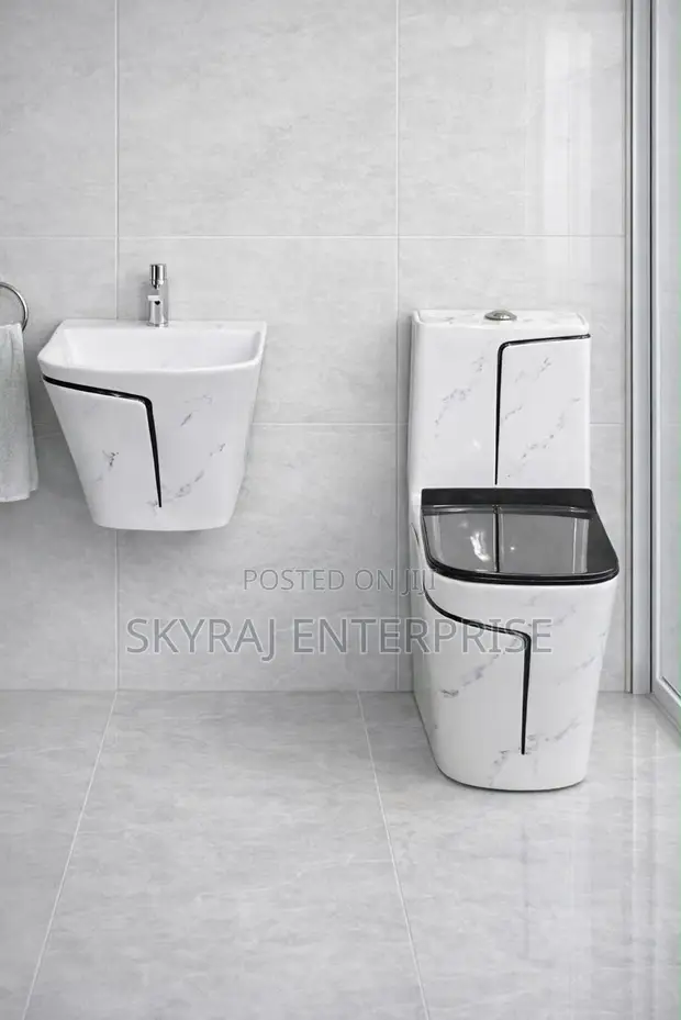 Twyford One-Piece Water Closet with Hanging Basin - 1
