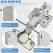 Soft Close Cabinet Hinge - Concealed Hydraulic Cup Hinge - 2