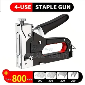 4-in-1 Heavy Duty Manual Staple Gun with 800 Nails