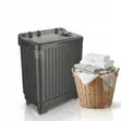 Gray Nasco-Nastt-Js100 Semi Automatic 8kg Washing Machine - 1