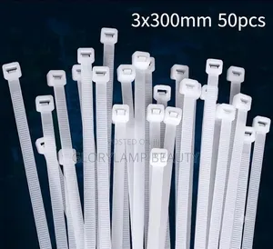 3 x 300mm Reusable Cable Ties – 50 Pieces
