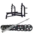 Olympic Flat Bench Press with 100kg Weights - 1