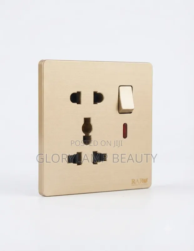 Universal Wall Socket with Switch, USB-A & USB-C Ports - 1