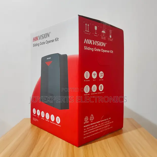 Hikvision Sliding Smart Gate Opener Kit + 4M Rails - 1
