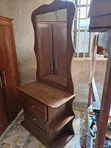 Dressing Mirror with Integrated Seat - 1