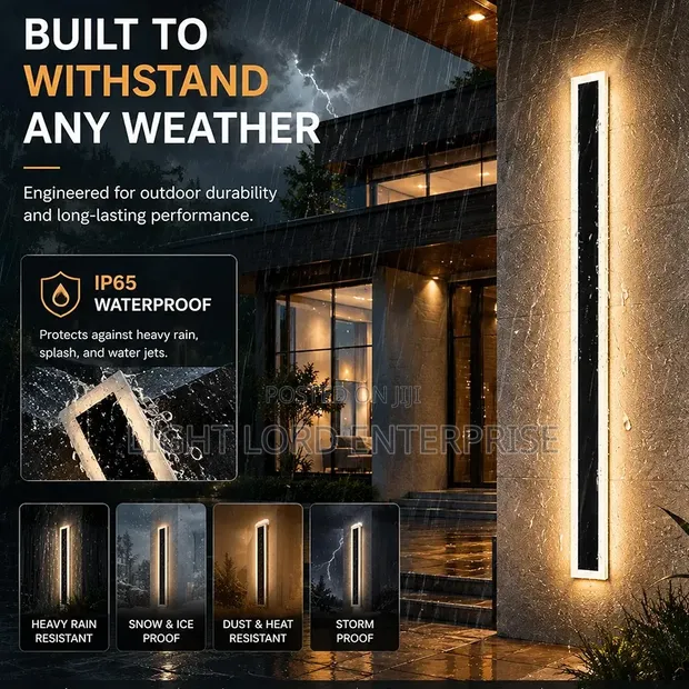 Weatherproof LED Wall Light - 3000K Warm Glow - 1