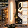 Acrylic Lamp Shield Long 3ft Indoor/Outdoor Wall Light - 1