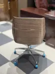 Modern Executive Office Chair - Wooden Back - 2