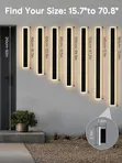 4ft Frosted Acrylic LED Wall Light - 2