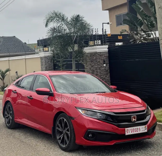 Honda Civic Sport Sedan 2020 Red - 1