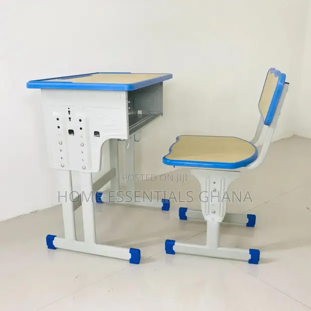 Kids Study Table & Chair Set - Blue - 1