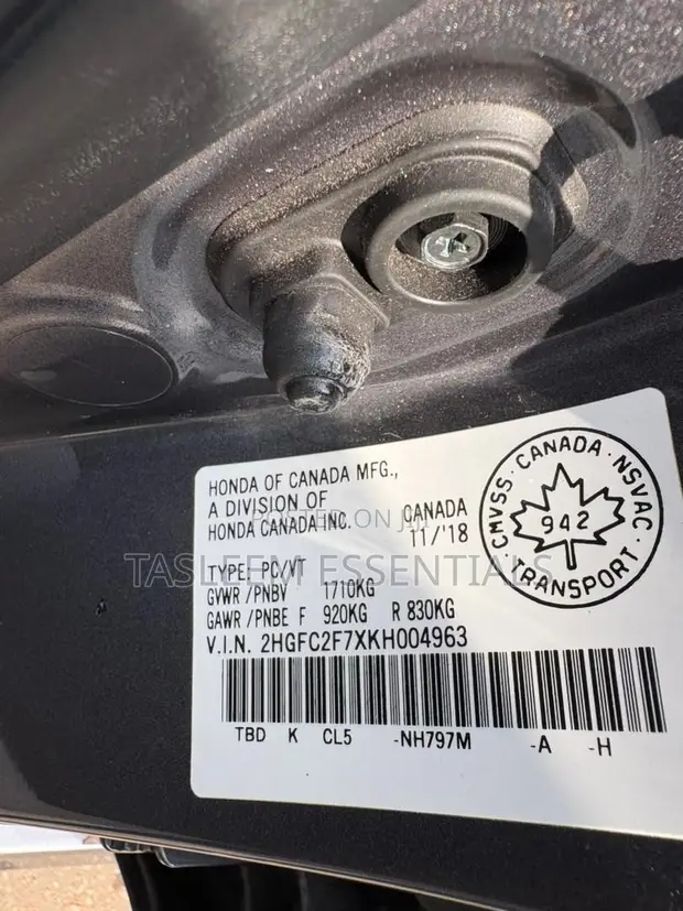 2019 Honda Civic EX Sedan Gray - 1