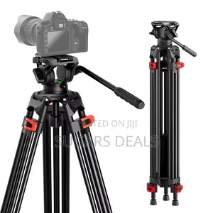 Coman DF16LS Heavy Duty Video Tripod with Fluid Head