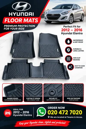 Hyundai Elantra 2012-2016 Custom Floor Mats