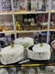 3pcs Luxury Marble Food Warmer Set - 1