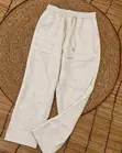 Linen Drawstring Trousers - Men's - 5