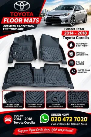 Toyota Corolla 2014-2018 Premium 3D/5D Floor Mats