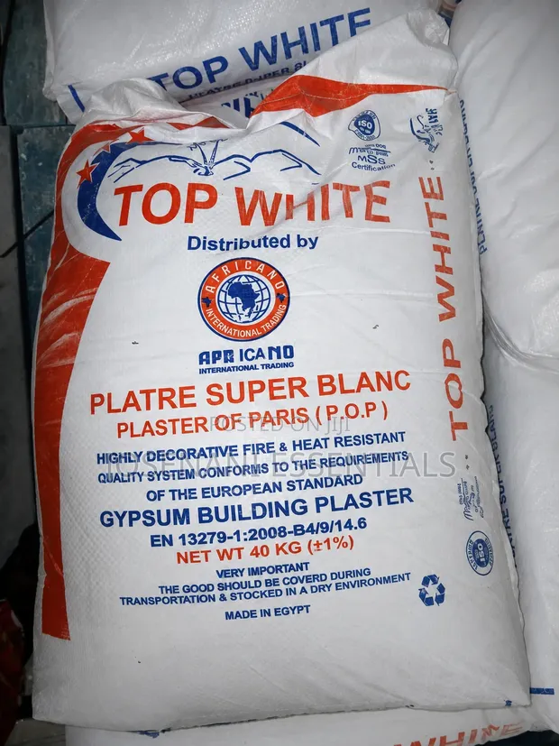 Top White POP Cement 40kg | Plaster of Paris - 1