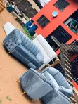 Modern Luxury Tufted Velvet Sofa Set - 2